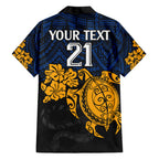 custom-parra-eels-rugby-family-matching-short-sleeve-bodycon-dress-and-hawaiian-shirt-hibiscus-and-turtle-with-polynesian-pattern