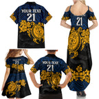 custom-parra-eels-rugby-family-matching-summer-maxi-dress-and-hawaiian-shirt-hibiscus-and-turtle-with-polynesian-pattern