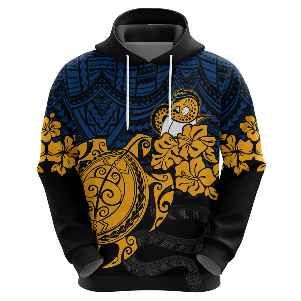 custom-parra-eels-rugby-hoodie-hibiscus-and-turtle-with-polynesian-pattern