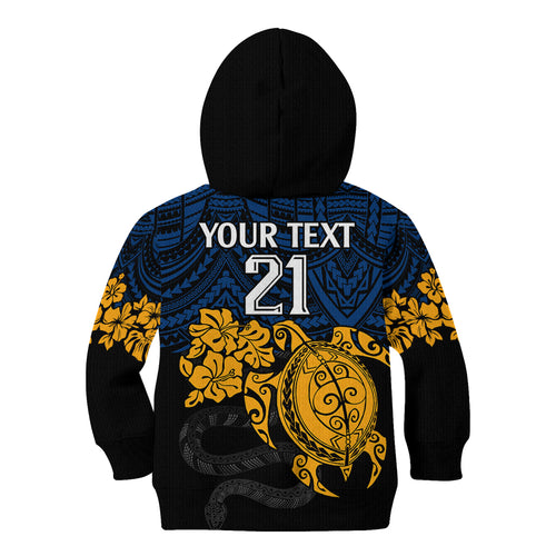 custom-parra-eels-rugby-kid-hoodie-hibiscus-and-turtle-with-polynesian-pattern