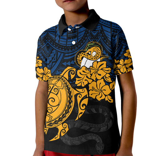 custom-parra-eels-rugby-kid-polo-shirt-hibiscus-and-turtle-with-polynesian-pattern