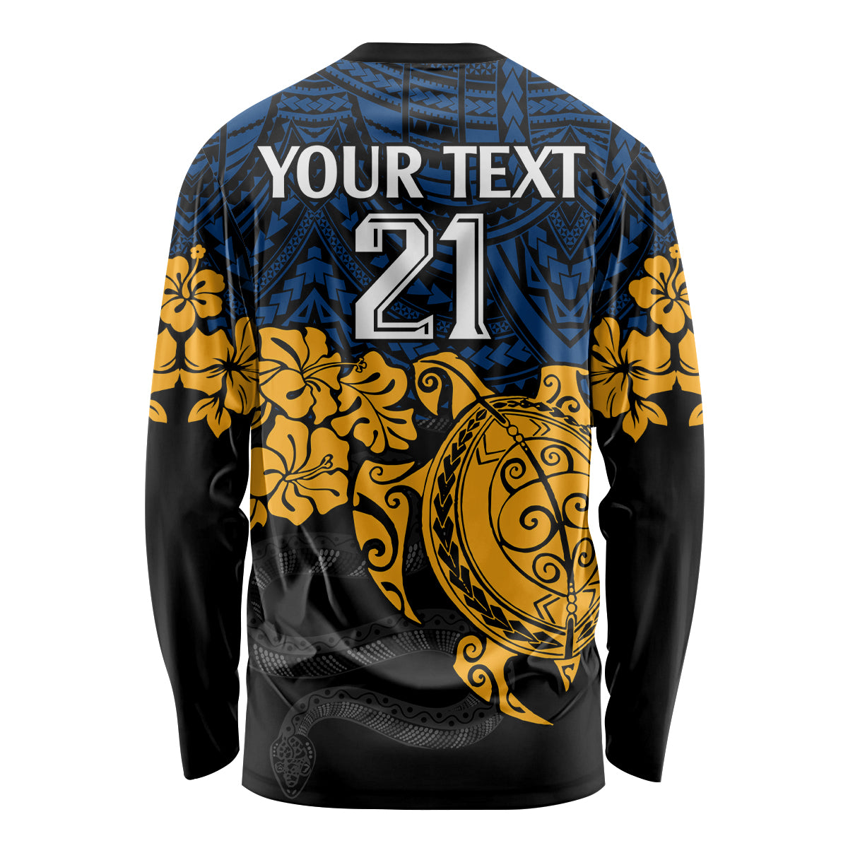 custom-parra-eels-rugby-long-sleeve-shirt-hibiscus-and-turtle-with-polynesian-pattern