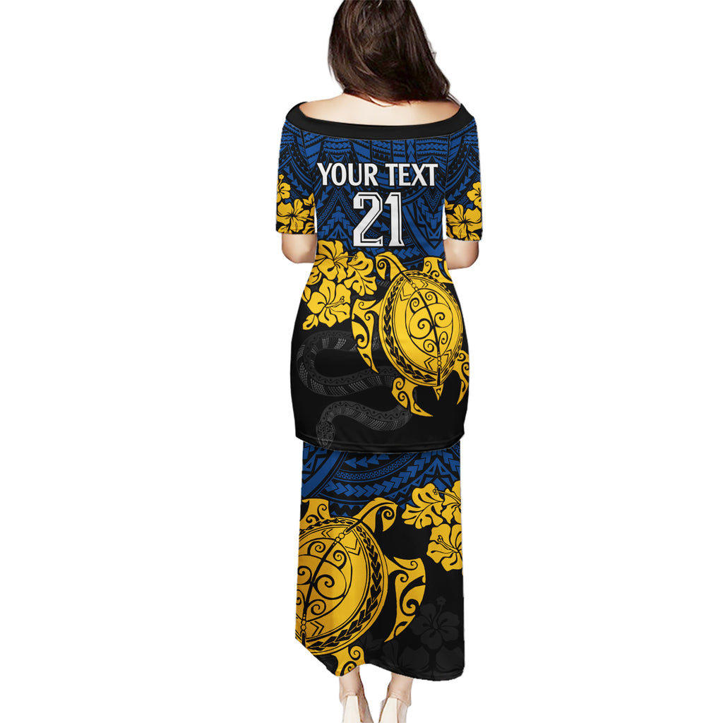 custom-parra-eels-rugby-puletasi-hibiscus-and-turtle-with-polynesian-pattern