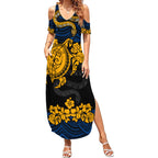 custom-parra-eels-rugby-summer-maxi-dress-hibiscus-and-turtle-with-polynesian-pattern