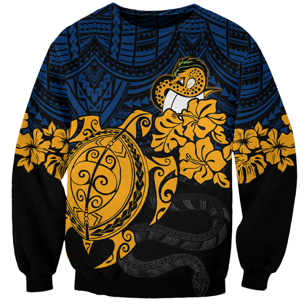 custom-parra-eels-rugby-sweatshirt-hibiscus-and-turtle-with-polynesian-pattern