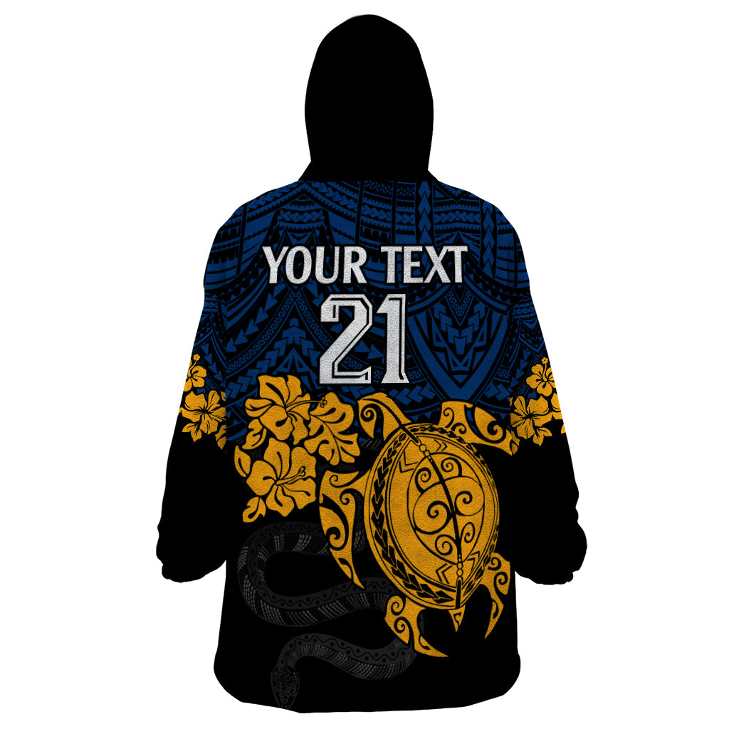 custom-parra-eels-rugby-wearable-blanket-hoodie-hibiscus-and-turtle-with-polynesian-pattern