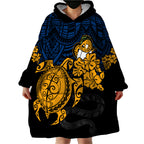 custom-parra-eels-rugby-wearable-blanket-hoodie-hibiscus-and-turtle-with-polynesian-pattern