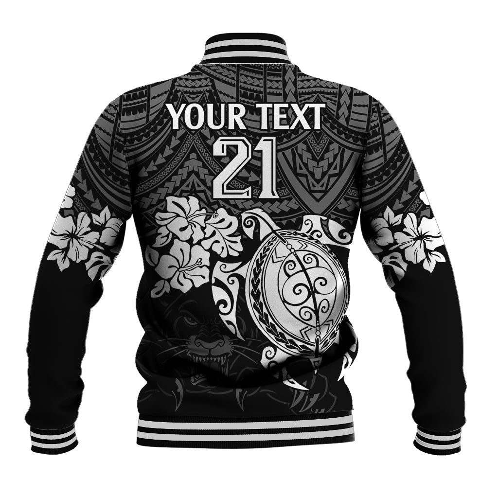 custom-panthers-rugby-baseball-jacket-penrith-hibiscus-and-turtle-with-polynesian-pattern