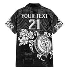 custom-panthers-rugby-family-matching-mermaid-dress-and-hawaiian-shirt-penrith-hibiscus-and-turtle-with-polynesian-pattern
