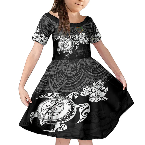 custom-panthers-rugby-family-matching-puletasi-dress-and-hawaiian-shirt-penrith-hibiscus-and-turtle-with-polynesian-pattern
