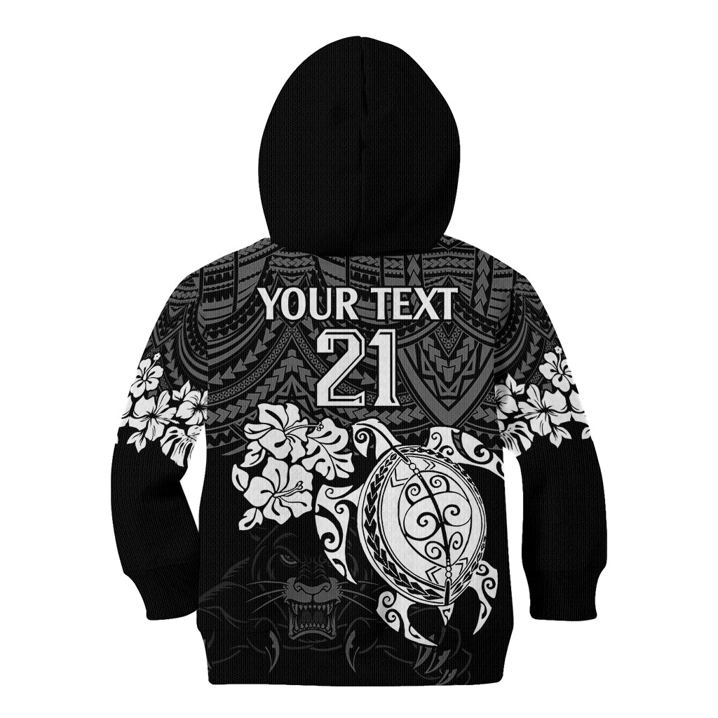 custom-panthers-rugby-kid-hoodie-penrith-hibiscus-and-turtle-with-polynesian-pattern