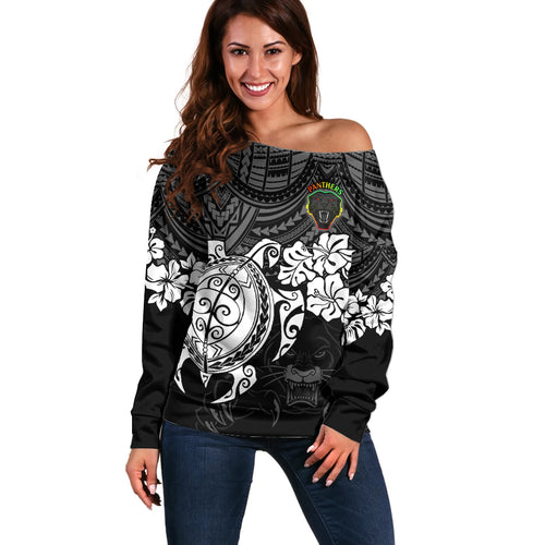 custom-panthers-rugby-off-shoulder-sweater-penrith-hibiscus-and-turtle-with-polynesian-pattern