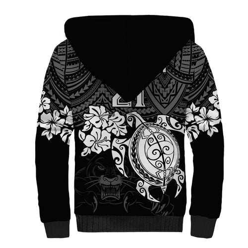custom-panthers-rugby-sherpa-hoodie-penrith-hibiscus-and-turtle-with-polynesian-pattern
