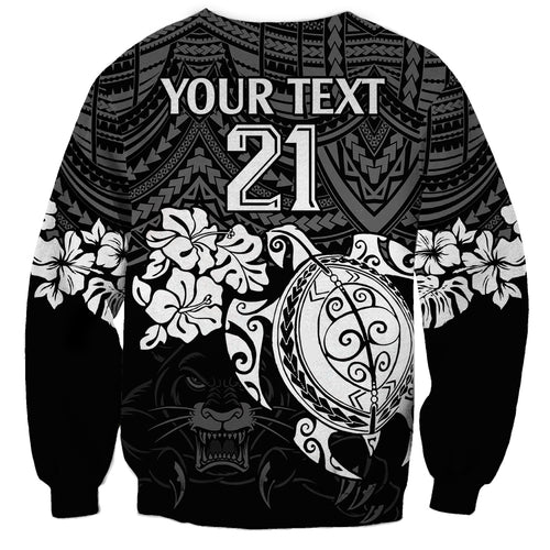custom-panthers-rugby-sweatshirt-penrith-hibiscus-and-turtle-with-polynesian-pattern