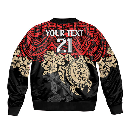 custom-dolphins-rugby-bomber-jacket-reddy-hibiscus-and-turtle-with-polynesian-pattern