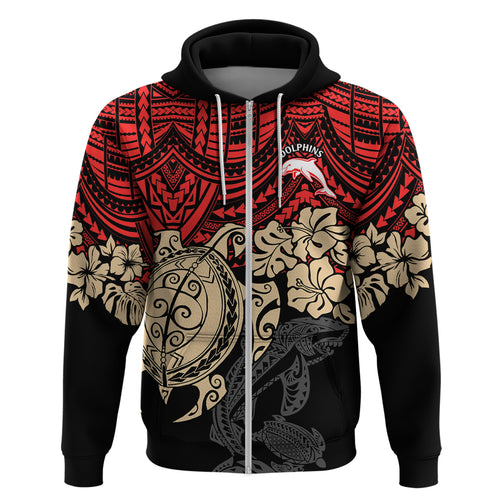 custom-dolphins-rugby-hoodie-reddy-hibiscus-and-turtle-with-polynesian-pattern