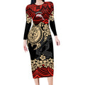 custom-dolphins-rugby-long-sleeve-bodycon-dress-reddy-hibiscus-and-turtle-with-polynesian-pattern