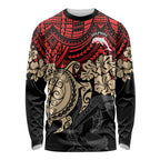 custom-dolphins-rugby-long-sleeve-shirt-reddy-hibiscus-and-turtle-with-polynesian-pattern