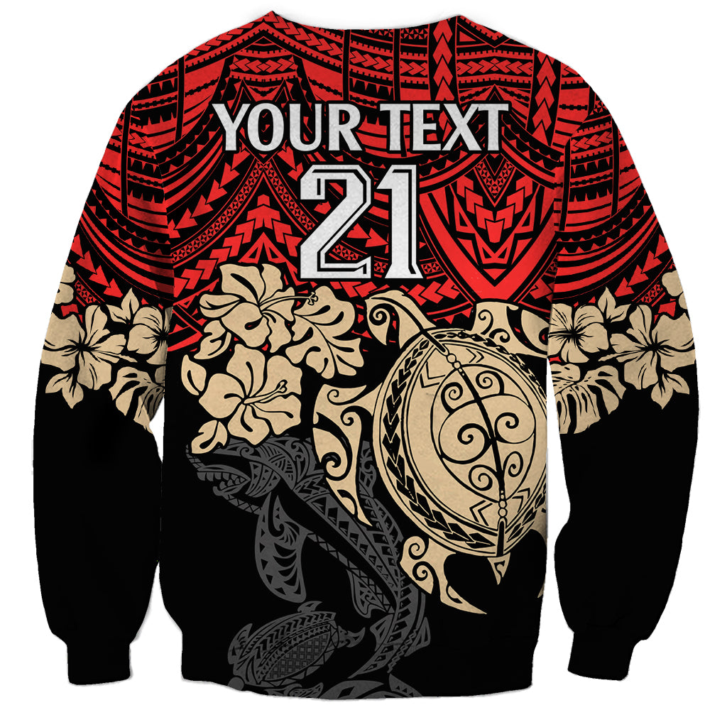 custom-dolphins-rugby-sweatshirt-reddy-hibiscus-and-turtle-with-polynesian-pattern