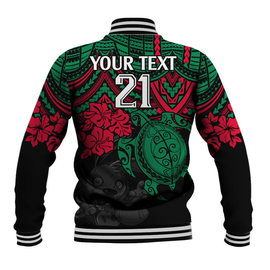 custom-rabbitohs-rugby-baseball-jacket-bunnies-hibiscus-and-turtle-with-polynesian-pattern