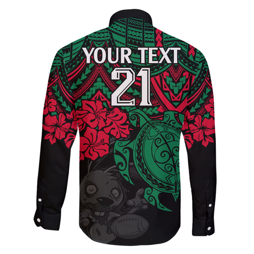 custom-rabbitohs-rugby-family-matching-mermaid-dress-and-hawaiian-shirt-bunnies-hibiscus-and-turtle-with-polynesian-pattern