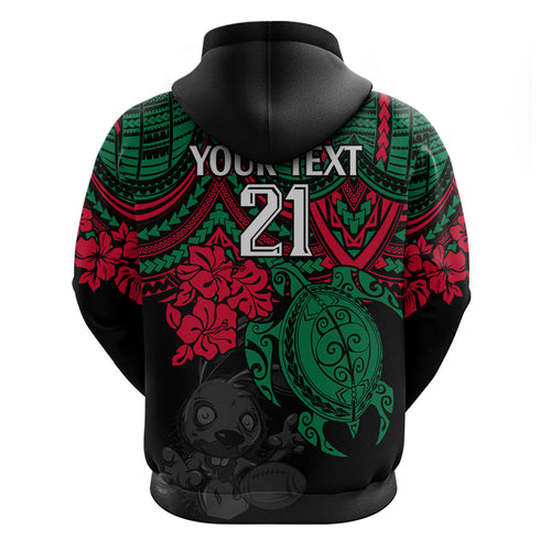 custom-rabbitohs-rugby-hoodie-bunnies-hibiscus-and-turtle-with-polynesian-pattern
