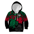 custom-rabbitohs-rugby-kid-hoodie-bunnies-hibiscus-and-turtle-with-polynesian-pattern