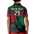 custom-rabbitohs-rugby-kid-polo-shirt-bunnies-hibiscus-and-turtle-with-polynesian-pattern