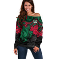 custom-rabbitohs-rugby-off-shoulder-sweater-bunnies-hibiscus-and-turtle-with-polynesian-pattern