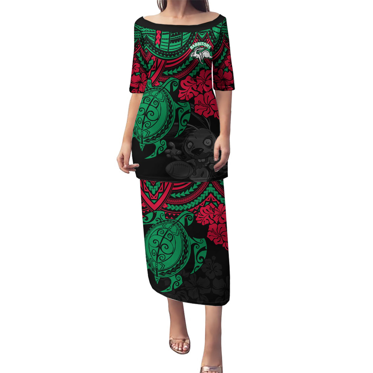 custom-rabbitohs-rugby-puletasi-bunnies-hibiscus-and-turtle-with-polynesian-pattern