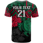 custom-rabbitohs-rugby-t-shirt-bunnies-hibiscus-and-turtle-with-polynesian-pattern