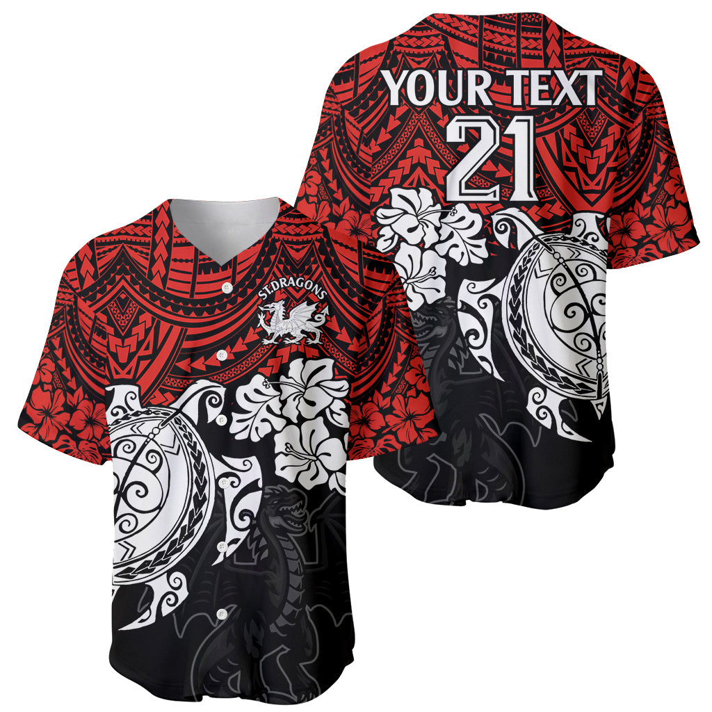 custom-dragons-rugby-baseball-jersey-red-v-hibiscus-and-turtle-with-polynesian-pattern