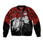 custom-dragons-rugby-bomber-jacket-red-v-hibiscus-and-turtle-with-polynesian-pattern