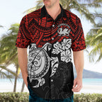 custom-dragons-rugby-hawaiian-shirt-red-v-hibiscus-and-turtle-with-polynesian-pattern