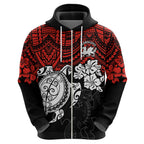 custom-dragons-rugby-hoodie-red-v-hibiscus-and-turtle-with-polynesian-pattern