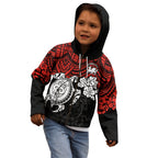 custom-dragons-rugby-kid-hoodie-red-v-hibiscus-and-turtle-with-polynesian-pattern