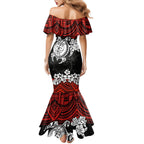 custom-dragons-rugby-mermaid-dress-red-v-hibiscus-and-turtle-with-polynesian-pattern
