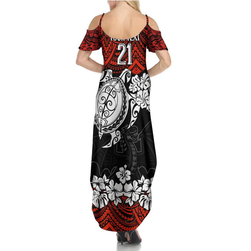 custom-dragons-rugby-summer-maxi-dress-red-v-hibiscus-and-turtle-with-polynesian-pattern