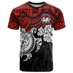 custom-dragons-rugby-t-shirt-red-v-hibiscus-and-turtle-with-polynesian-pattern