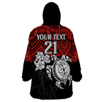 custom-dragons-rugby-wearable-blanket-hoodie-red-v-hibiscus-and-turtle-with-polynesian-pattern