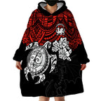 custom-dragons-rugby-wearable-blanket-hoodie-red-v-hibiscus-and-turtle-with-polynesian-pattern