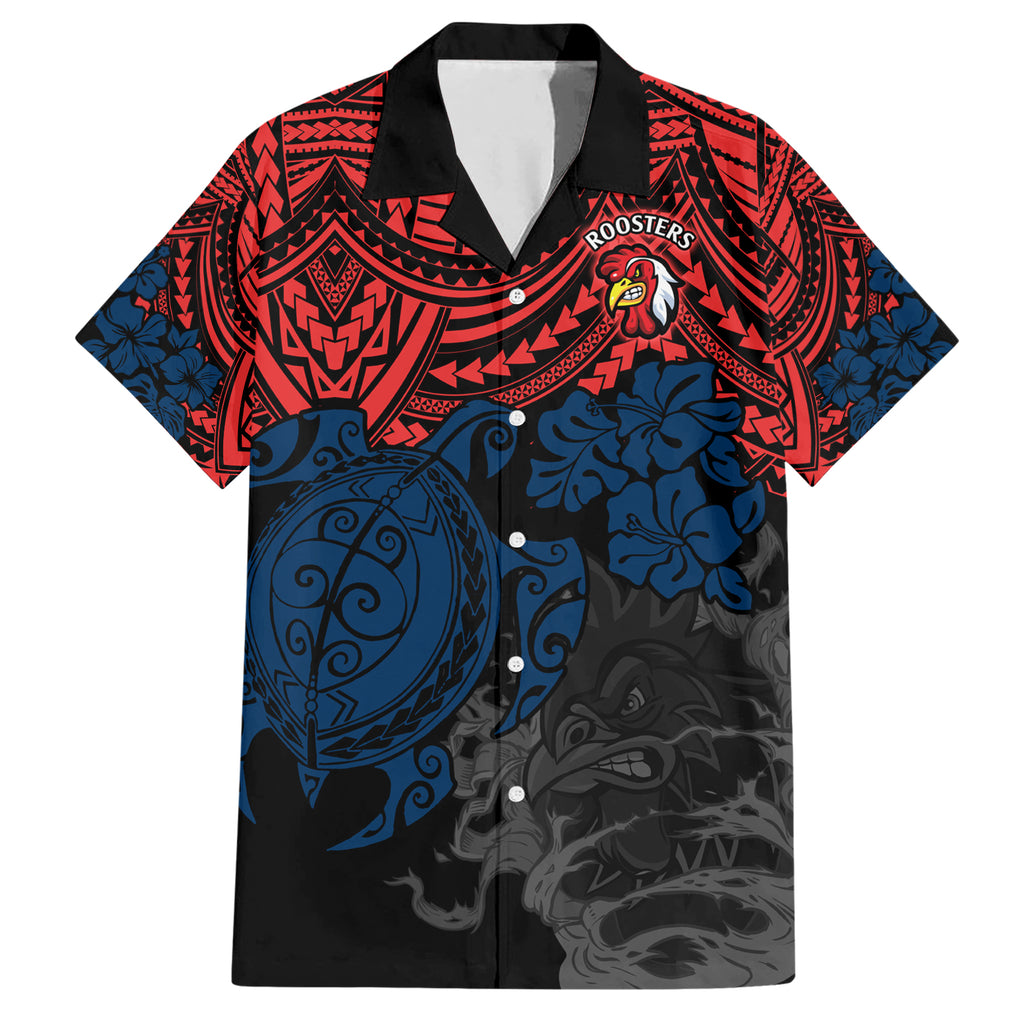 custom-roosters-rugby-hawaiian-shirt-sydney-hibiscus-and-turtle-with-polynesian-pattern
