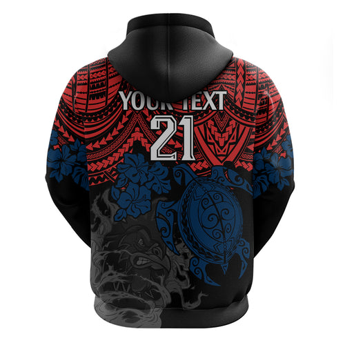 custom-roosters-rugby-hoodie-sydney-hibiscus-and-turtle-with-polynesian-pattern