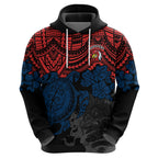 custom-roosters-rugby-hoodie-sydney-hibiscus-and-turtle-with-polynesian-pattern