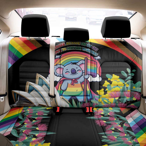 Aussia Pride Month Rainbow Koala Back Car Seat Cover