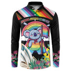 Aussia Pride Month Rainbow Koala Button Sweatshirt