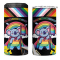 Aussia Pride Month Rainbow Koala 4 in 1 Can Cooler Tumbler