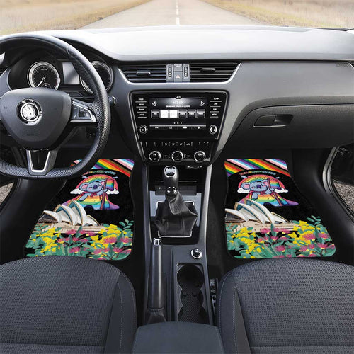 Aussia Pride Month Rainbow Koala Car Mats