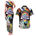 Aussia Pride Month Rainbow Koala Couples Matching Tank Maxi Dress and Hawaiian Shirt