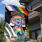 Aussia Pride Month Rainbow Koala Garden Flag